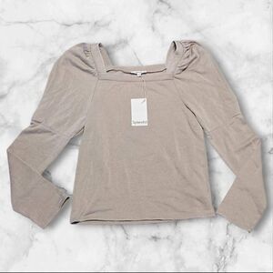 Splendid Long Sleeve Light Tan Size Medium